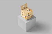 Square Hanging Box Mockups, a Packaging Mockup by megostudi0 (Thumbnail 5 of 7)