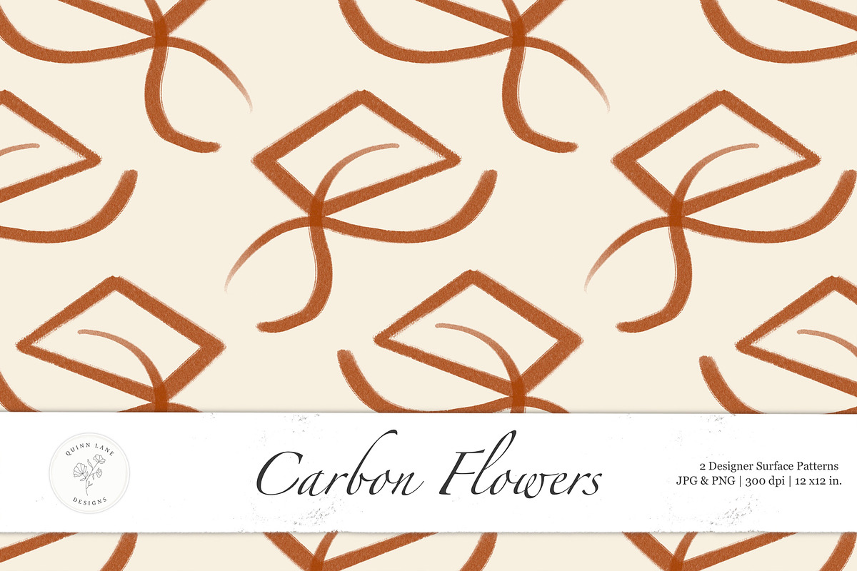 Abstract Flowers Surface Pattern, a Pattern Graphic by Quinn Lane Designs (Photo 1 of 5)