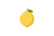 Flat vector illustration of a lemon, a Food Illustration by Pray Art Design Studio (Thumbnail 2 of 3)