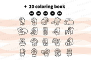 Cute Kawaii Capybaras in Autumn, an Animal Illustration by Palau (Thumbnail 11 of 12)