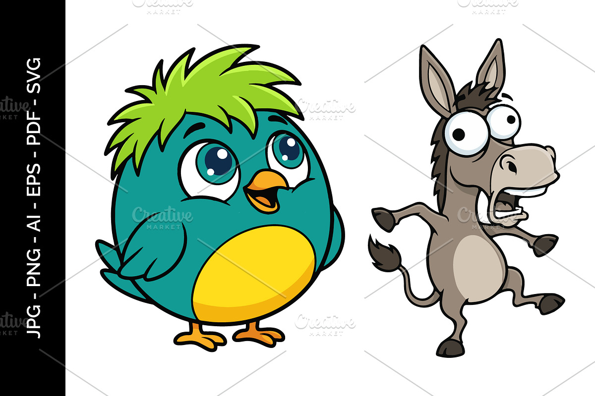Animal Vector Art Illustration set, an Animal Illustration by nandinigraphics (Photo 1 of 4)