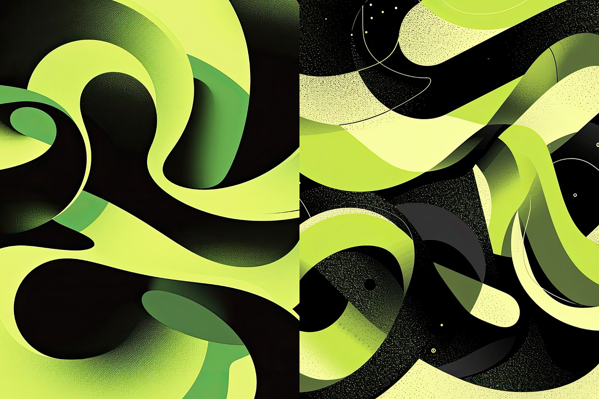 18 Green Fluid Abstract Wallpapers, a Wallpaper Graphic by Incomelion (Photo 7 of 9)