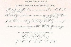 Lucille Wedding Calligraphy Font