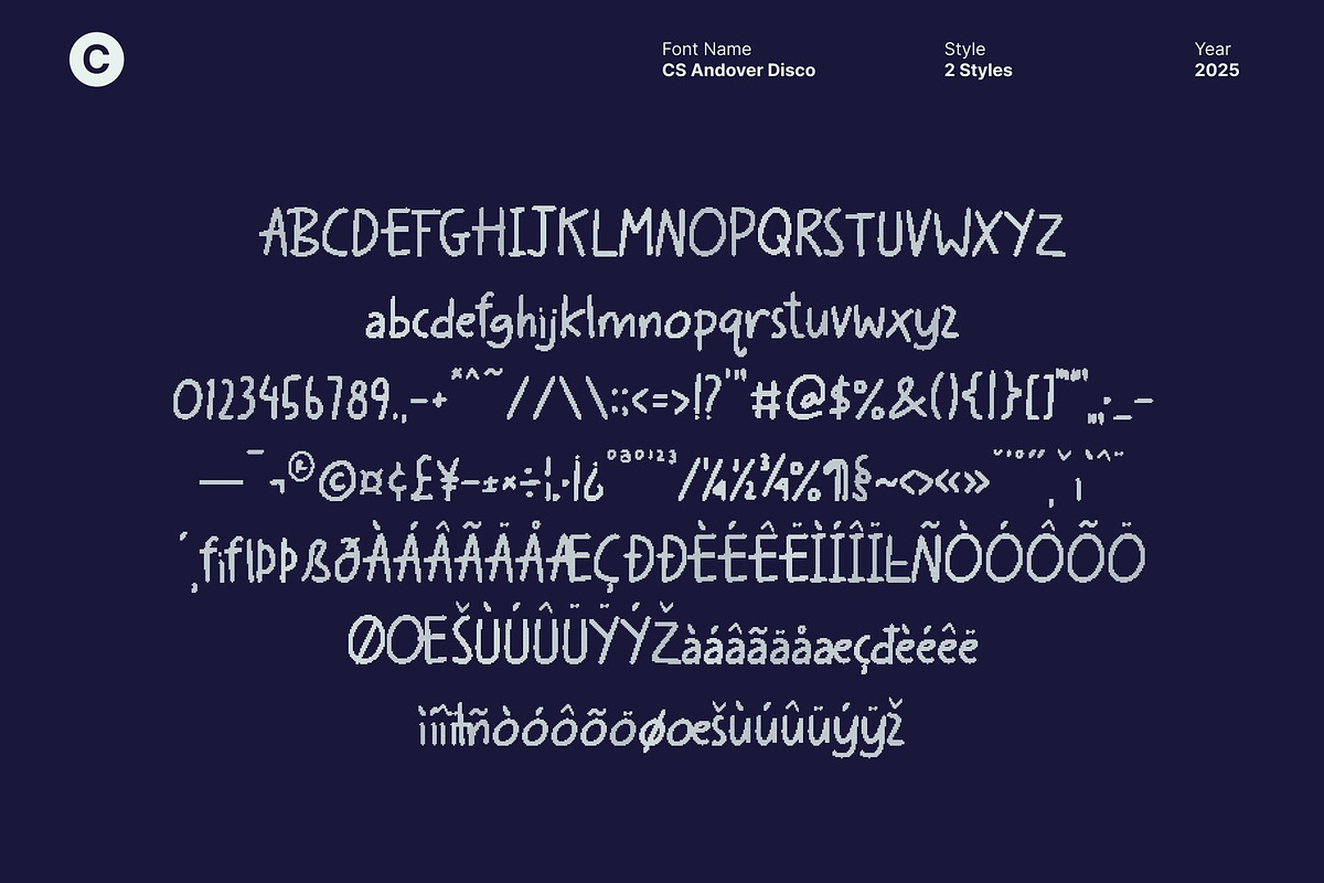 CS Andover Disco, a Handwritten Font by Craft Supply Co. (Photo 8 of 8)