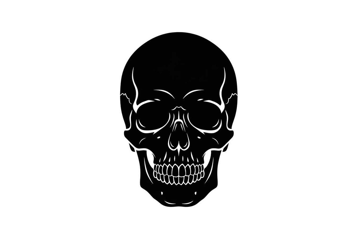 50 Skull Head Silhouette Vector Bund, an Illustration by Creativeshirt (Photo 26 of 51)