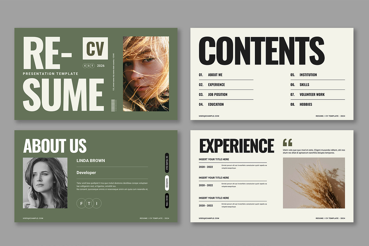 Digital Resume Presentation, a Presentation Template by ContestDesign (Photo 2 of 4)
