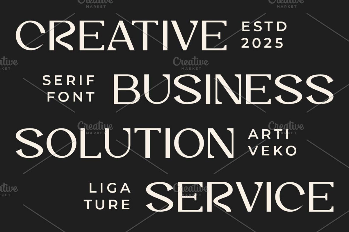 Vaggoe Elegant Serif Font, a Serif Font by Artiveko (Photo 3 of 10)