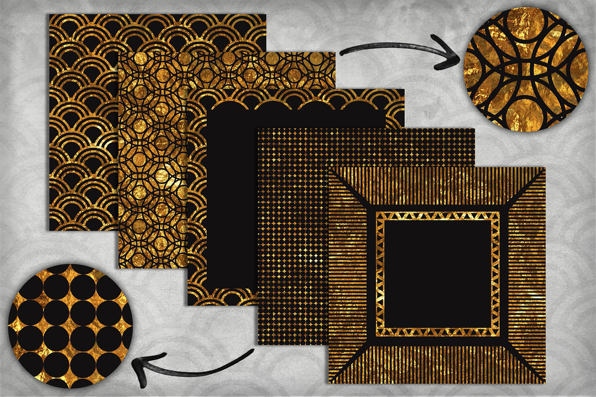 Elegant Blk and Gold Pack preview 2