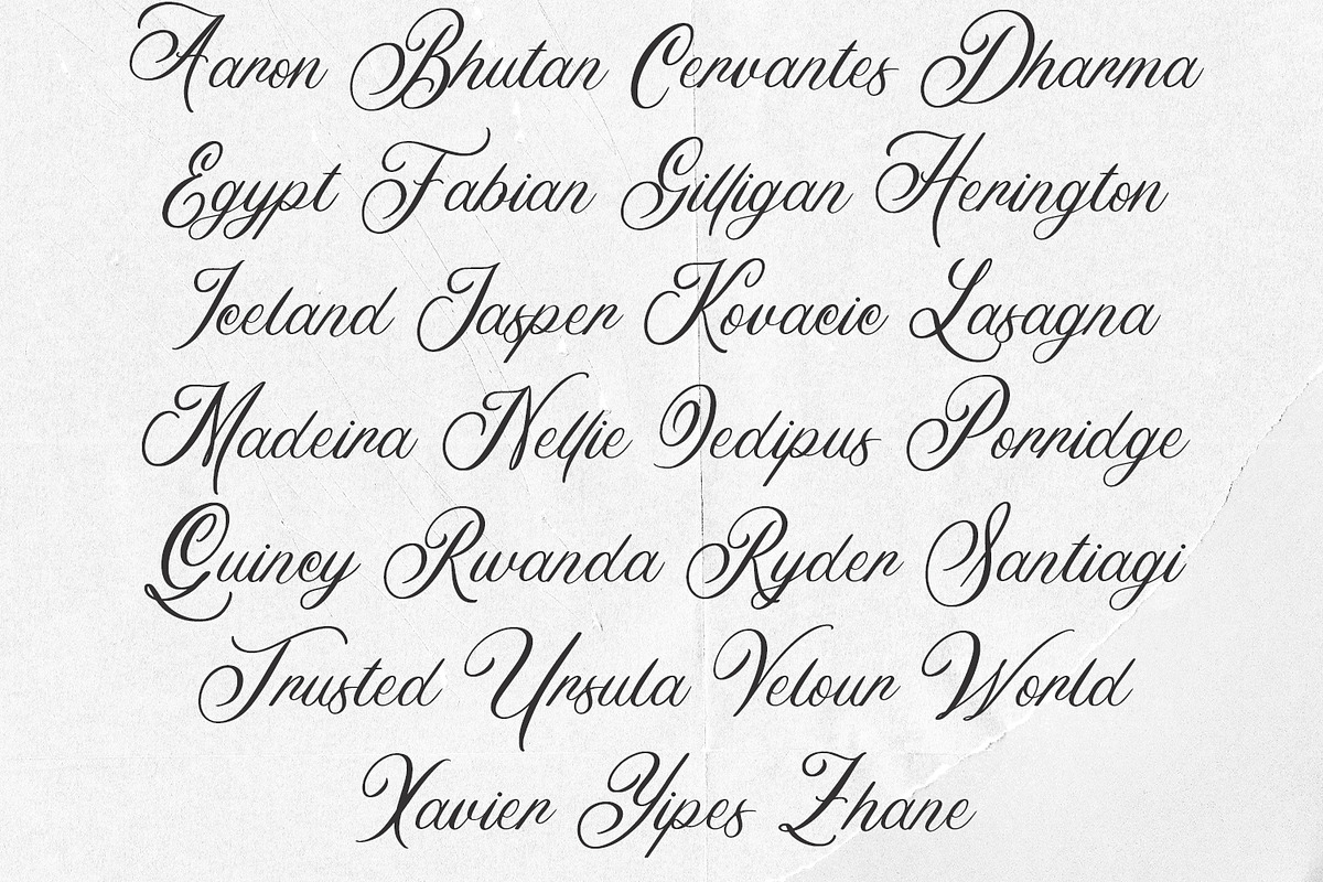 Straight Neckline - Font, a Script Font by Arendxstudio (Photo 9 of 10)