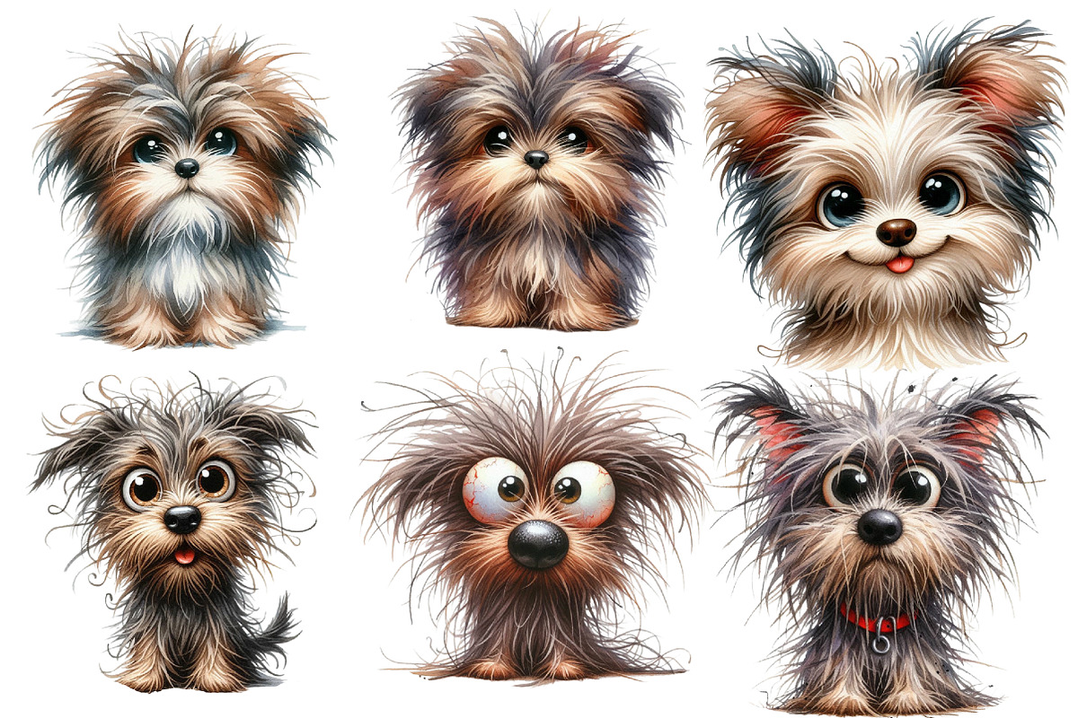 Frazzled Dog Clip Art, an Illustration by Designworld (Photo 3 of 6)