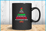 Librarian Christmas Elf Cheer SVG, a Graphic by Creativeusart (Thumbnail 2 of 4)