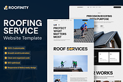 Roofinity - Roofing Website Template, a HTML Template by TNCFlow (Thumbnail 1 of 5)