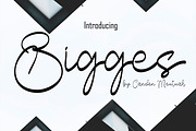 Bigges, a Handwritten Font by Canden Meutuah (Thumbnail 1 of 6)