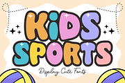 Volley Ball - Cartoon Font Types, a Font by KiddoGlyphs Studio (Thumbnail 2 of 3)