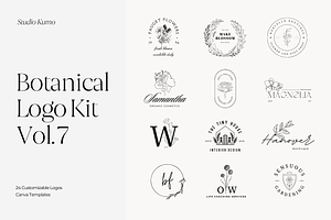 Botanical Logo Kit Templates Vol.7