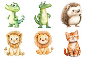 Watercolor Cute Little Animal, an Illustration by CitraGraphics (Thumbnail 5 of 5)