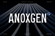Anoxgen - Modern Sans Font, a Sans Serif Font by QR Design Studio (Thumbnail 1 of 6)