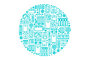 16 Climatic Heating Icons Set, an Icon by Olha Kostiuk (Thumbnail 6 of 7)