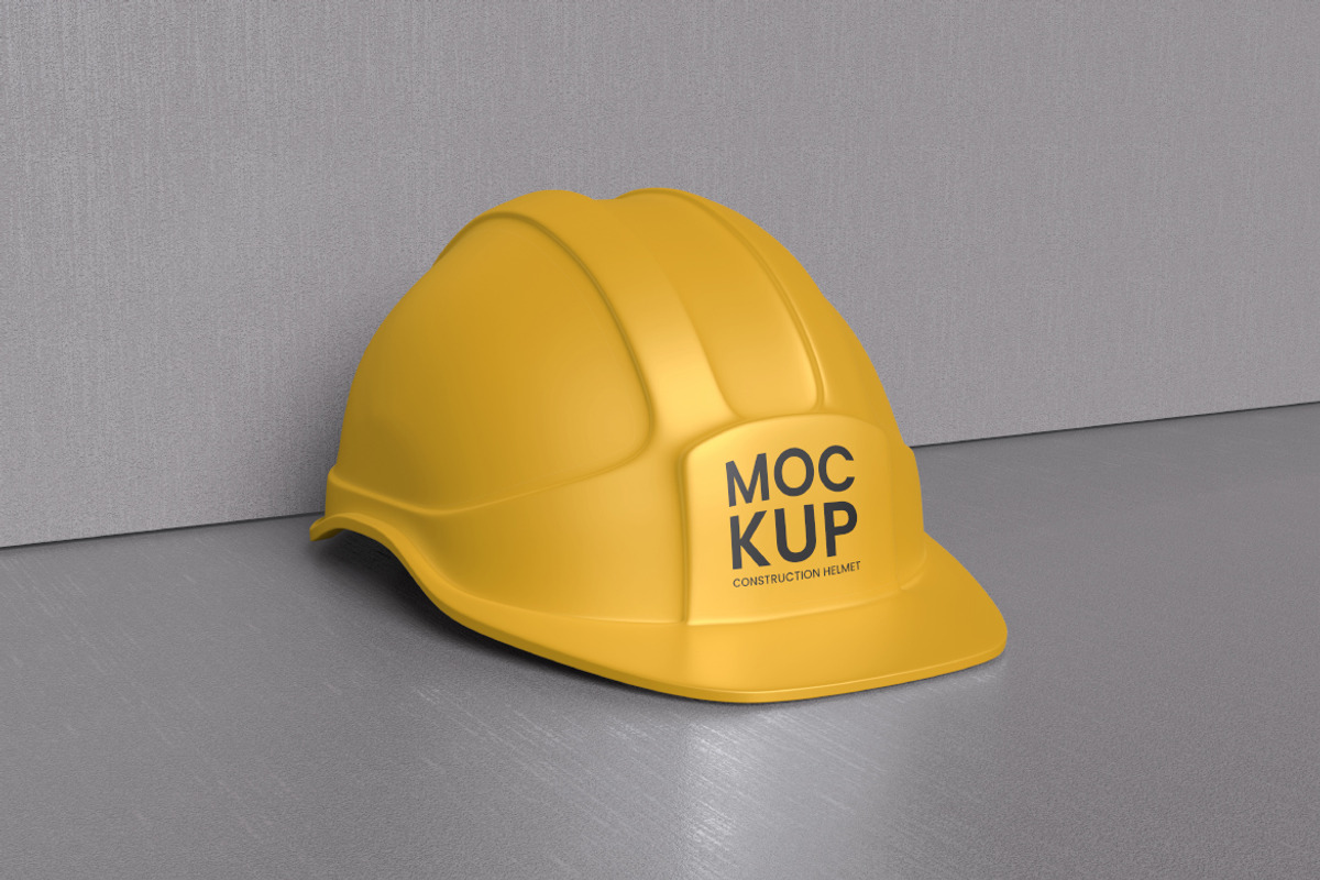 Construction Helmet Mockup, an Advertising Mockup by swsi-studio (Photo 4 of 5)