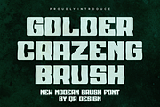Golder Crazeng Brush, a Handwritten Font by QR Design Studio (Thumbnail 1 of 7)