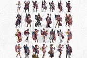 4th of july Patriotic Characters V2, a Person Illustration by ThatsDesignArt (Thumbnail 9 of 10)