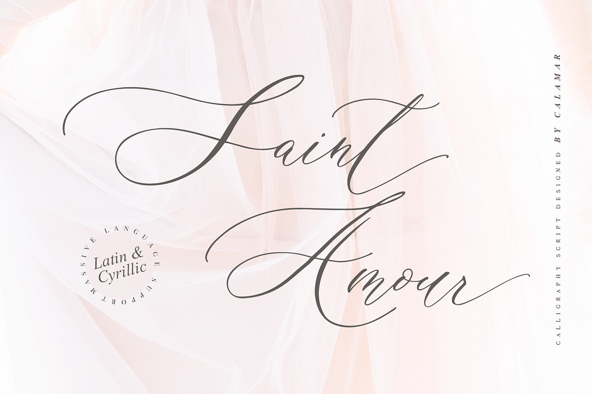 Saint Amour Script, a Script Font by Calamar Studio (Photo 19 of 19)