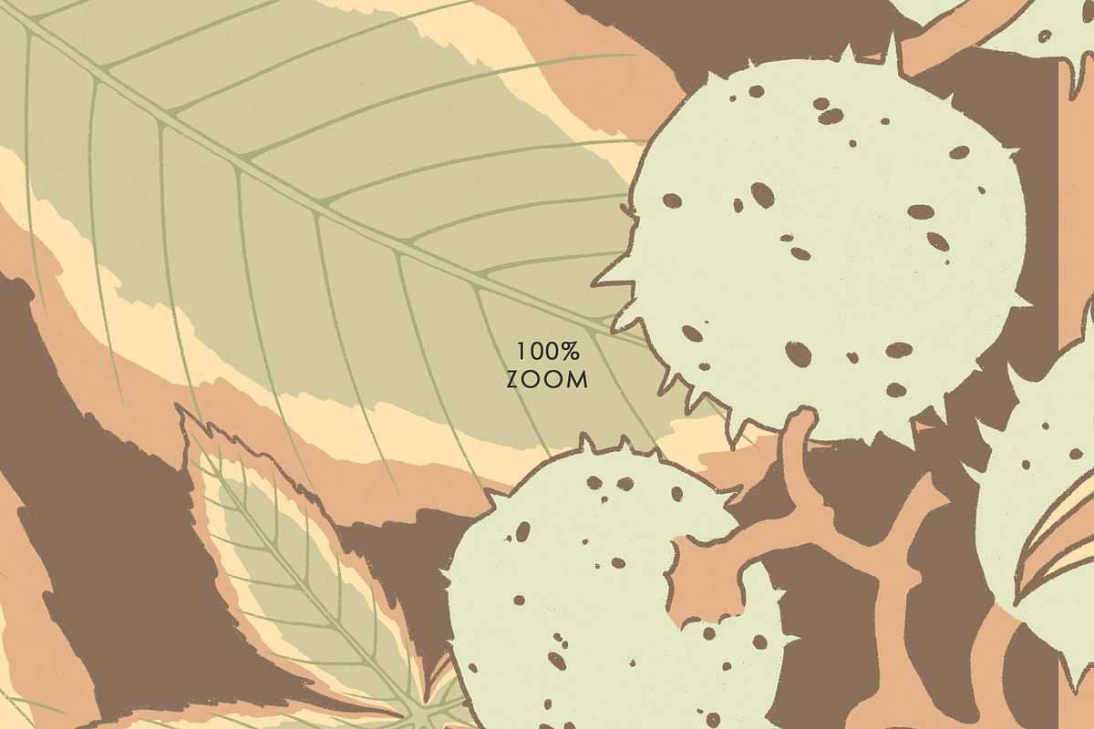 Silk Scarf Leaf Mosaic, a Pattern Graphic by Natalia0307 (Photo 3 of 9)