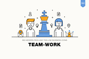 Modern team work pack, an Outline Icon by Vladimir Vihrev (Thumbnail 2 of 3)