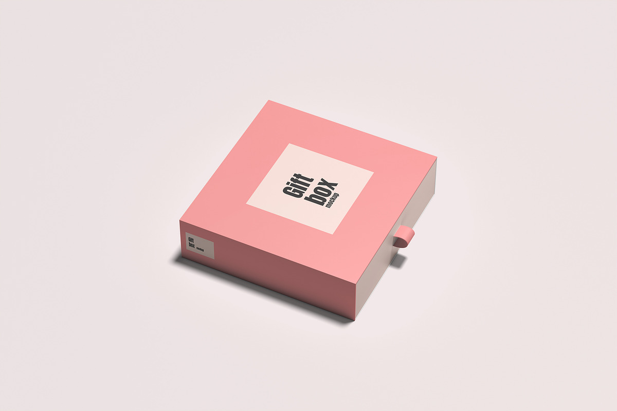 High-Quality Gift Box Mockup, a Packaging Mockup by swsi-studio (Photo 5 of 6)