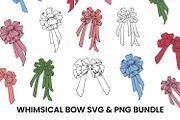 Whimsical Hand Drawn Bows SVG & PNG, a Graphic by PinkHouseCollection (Thumbnail 1 of 5)