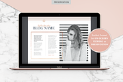 ROSE GOLD | Blog Media Kit, a Resume Template by Marigold Studios (Thumbnail 7 of 9)