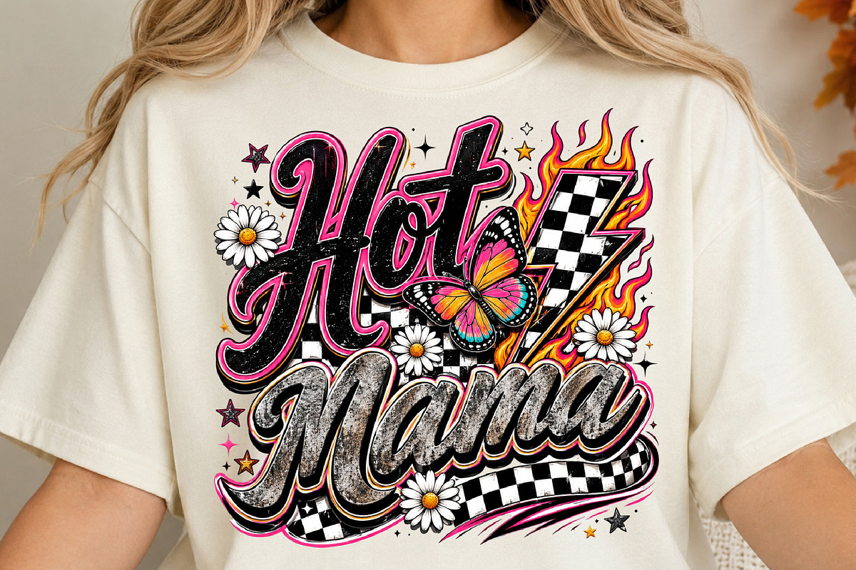 Hot Mama Butterfly PNG, an Object Illustration by DreamCafeArt (Photo 4 of 6)