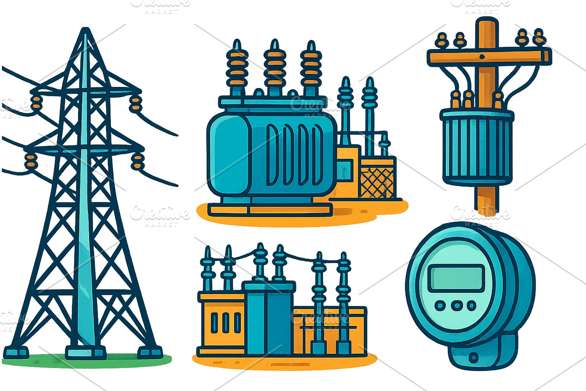 Illustration of electrical, an Illustration by ZinetroN