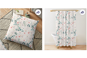 Watercolor Flowers Seamless Pattern, a Pattern Graphic by Dz Akali (Thumbnail 6 of 10)
