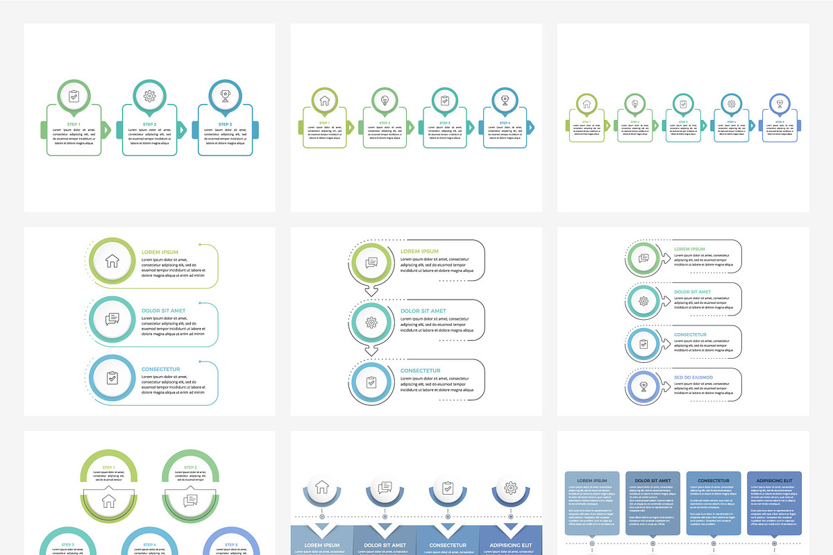 Infographic Templates Collection, an Object Graphic by PixMarket (Photo 7 of 11)