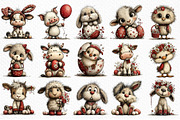 Whimsical Easter Farm Animals PNG, an Illustration by Craft Nest (Thumbnail 3 of 11)