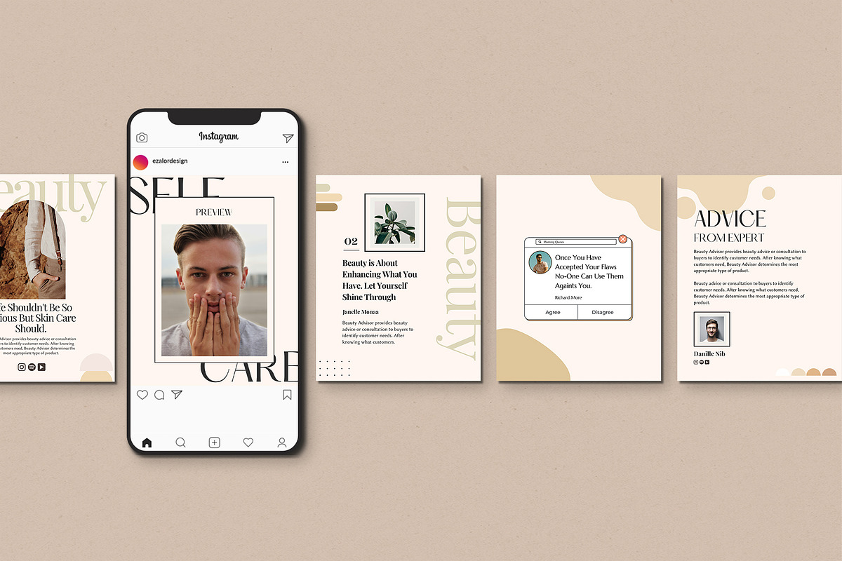 Insta Beauty Series Canva, a Social Media Template by Analogi Studio (Photo 25 of 28)