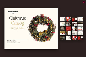 Landscape Christmas Catalog Template, a Brochure Template by BrandPacks