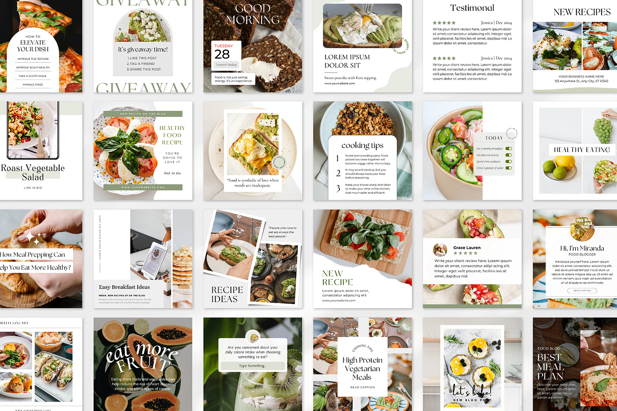 Food Instagram Post Template, a Social Media Template by ShopRShop (Photo 8 of 10)