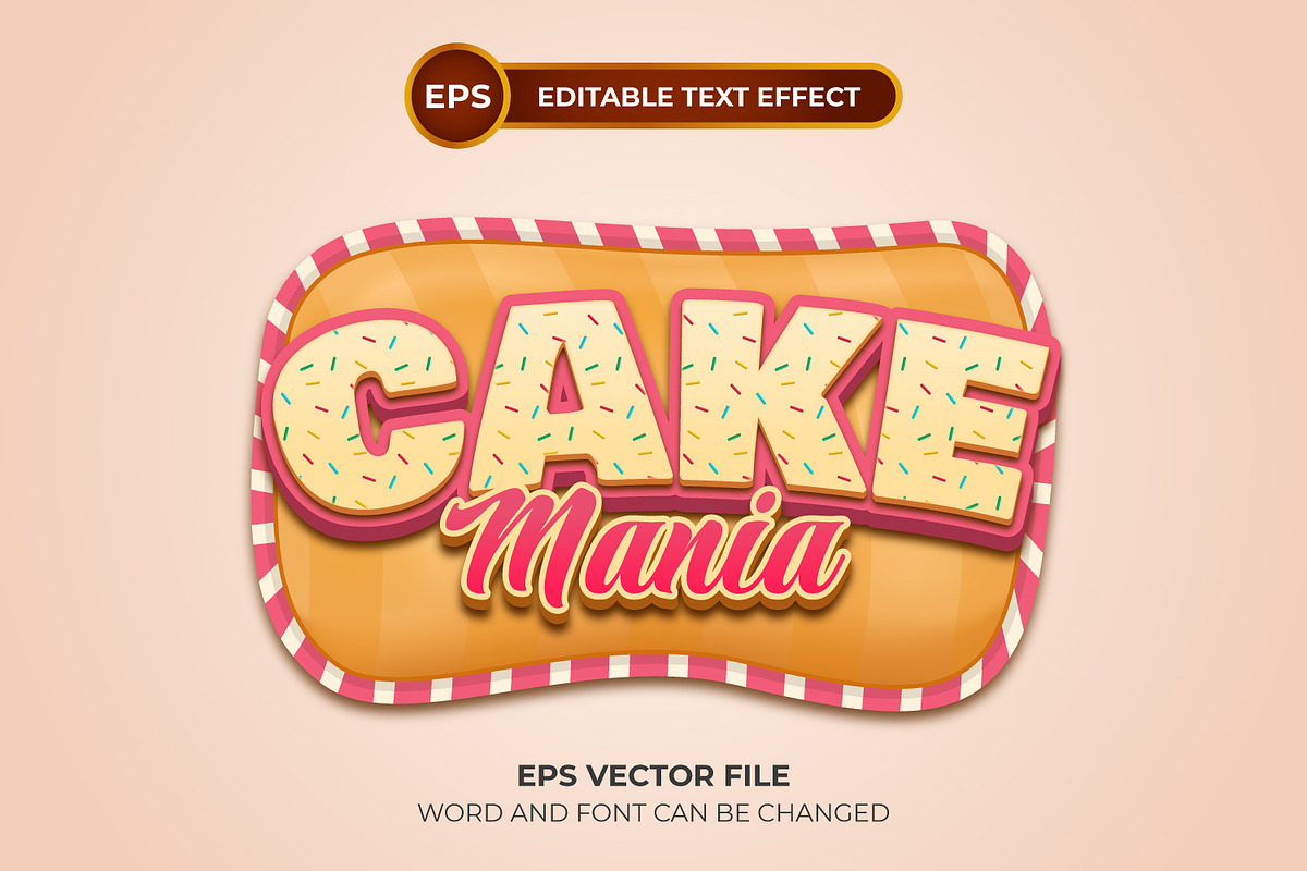 Cake mania, a Layer Style Add-On by Semu Creative