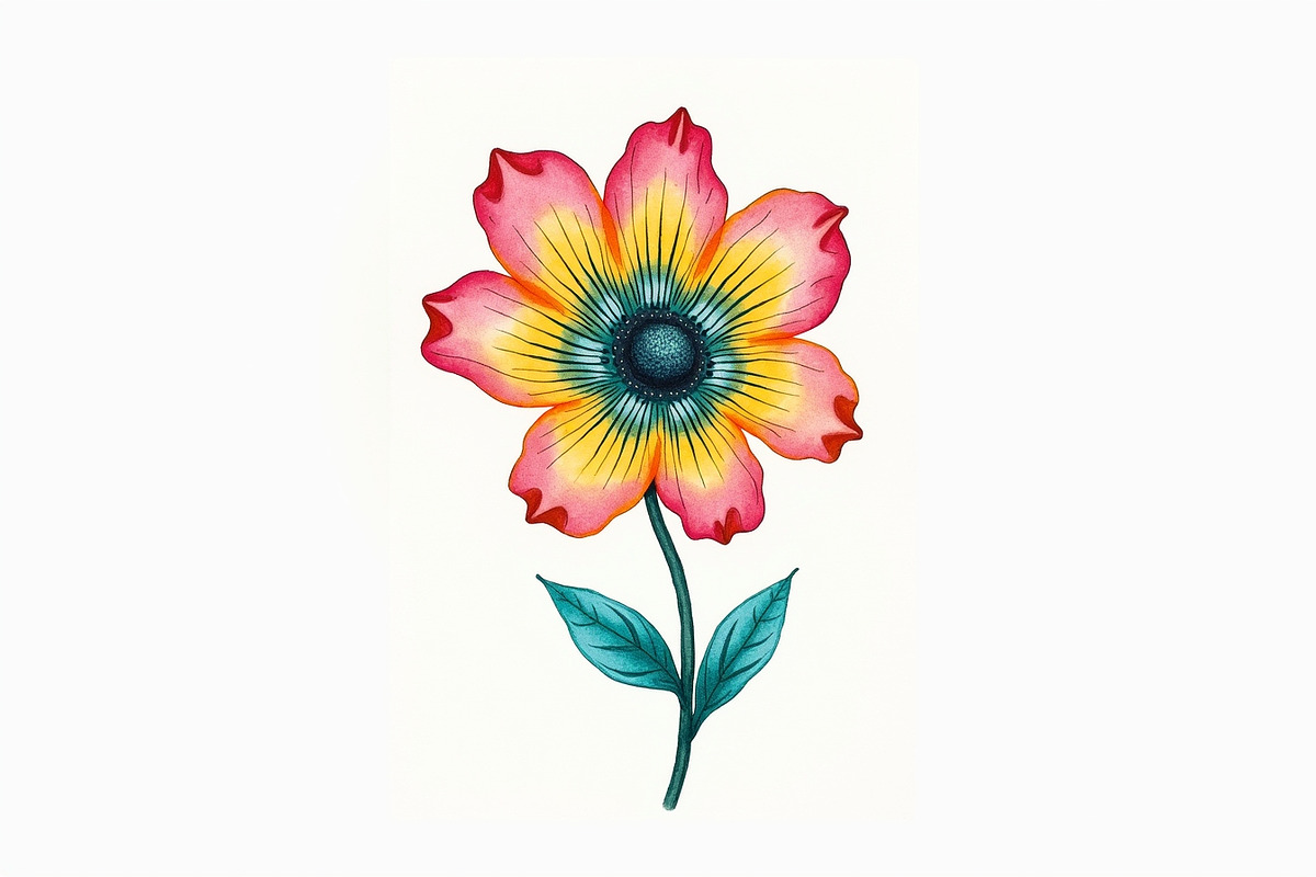 Retro Groovy Flowers Bundle, an Illustration by Amazin_art (Photo 11 of 11)