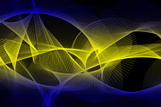 Yellow Circle with Blue Background, a Wallpaper Graphic by NJ Himel (Thumbnail 6 of 11)