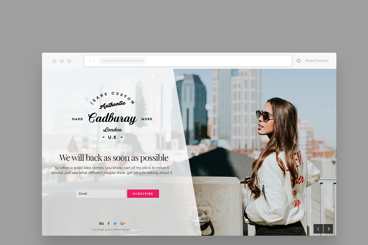 CMP Fifty - Maintenance Landing Page, a WordPress Template by NiteoThemes (Photo 4 of 6)
