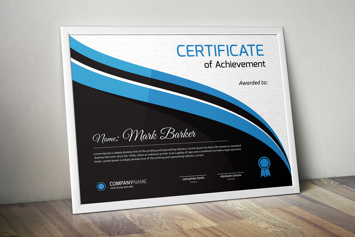 Certificate Word | PSD | AI, a Stationery Template by Curve Design (Photo 2 of 5)