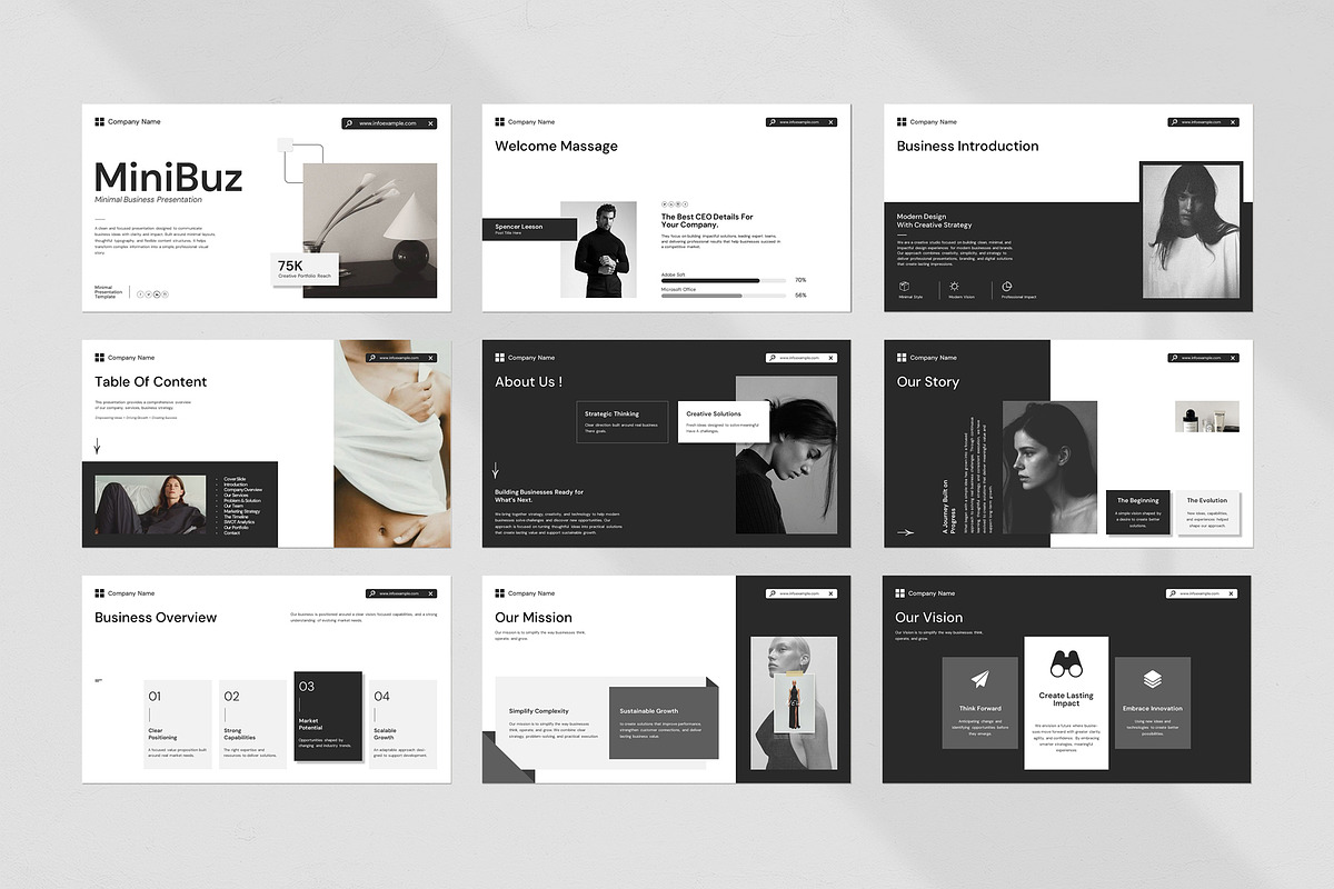 Minimal PowerPoint Template, a Presentation Template by evgenystudio (Photo 4 of 6)