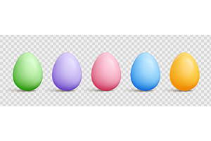 Cartoon Easter 3d egg with shadow, an Object Illustration by YuliiaOsadcha