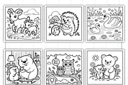 Bold Easy Mom Moments Coloring Pages, a Decorative Illustration by Ink Gallery (Thumbnail 7 of 9)