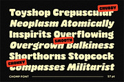 Chomp A Bold Chubby Font, a Sans Serif Font by Glowtype (Thumbnail 10 of 15)