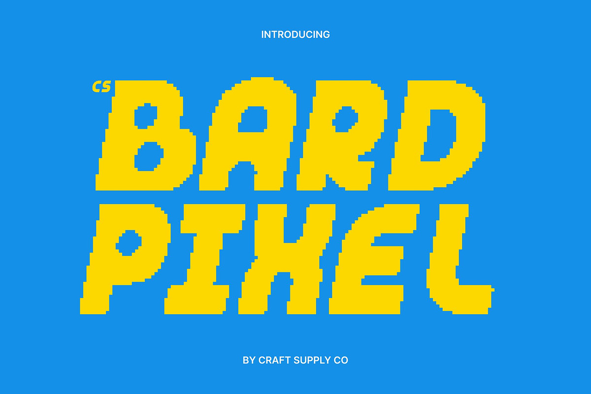 CS Bard Pixel, a Sans Serif Font by Craft Supply Co. (Photo 1 of 8)