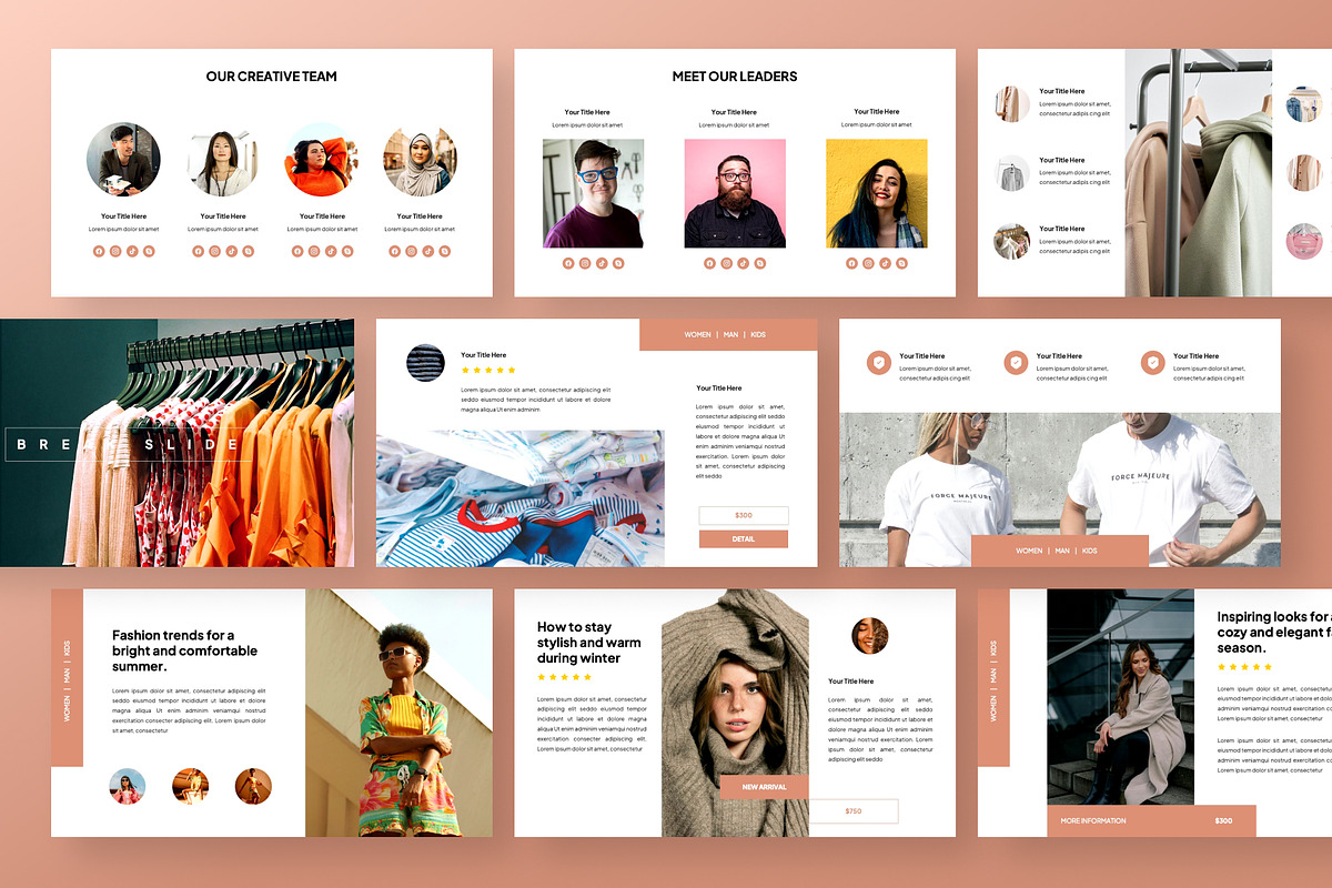 Velora - Fashion Google Slide, a Presentation Template by Panen Creative (Photo 4 of 6)